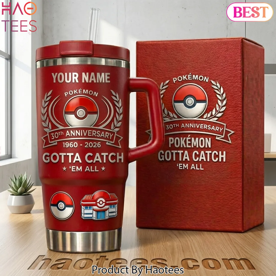 Pokémon 30th Anniversary Gotta Catch ‘Em All Personalized Tumbler Pokémon 30th Anniversary Gotta Catch ‘Em All Personalized Tumbler