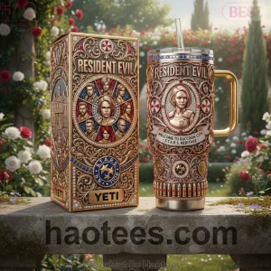 Resident Evil 40oz Premium Ornate Insulated Tumbler With Handle