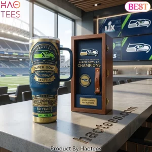 Seattle Seahawks 50 Years Loud & Proud Super Bowl LX Champions Tumbler
