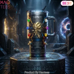 Sonic The Hedgehog 35th Anniversary Hyper Chaos Multiverse Limited Edition Tumbler