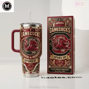 South Carolina Gamecocks Premium Embossed Garnet Glory Edition 40oz Tumbler