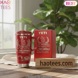 St. Louis Cardinals 144th Anniversary YETI Commemorative Baseball Tumbler