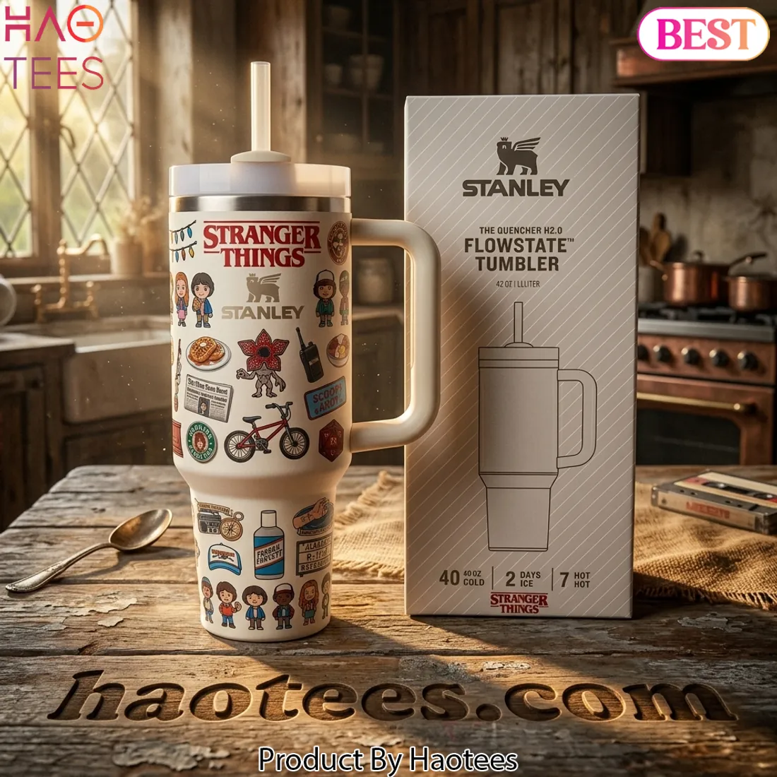 Stanley Stranger Things The Quencher H2.0 Flowstate 42oz Tumbler