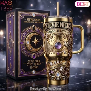 Stevie Nicks Enchanted Gypsy Queen Jewel Edition Gold Tumbler