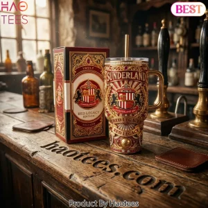 Sunderland AFC Red Legacy Edition Luxury 40oz Tumbler with Handle