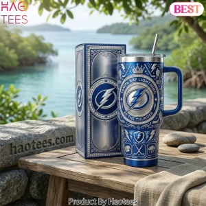 Tampa Bay Lightning “Be The Thunder” Premium 40oz Tumbler With Handle