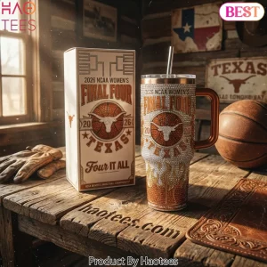 Texas Longhorns 2026 NCAA Women’s Final Four Rhinestone 40oz Insulated Tumbler