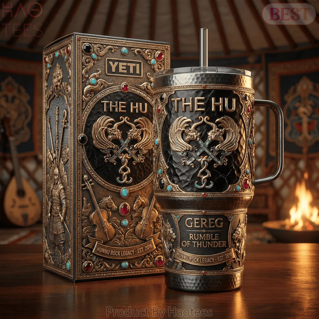 The Hu Gereg “Rumble of Thunder” Premium YETI Insulated Tumbler The Hu Gereg “Rumble of Thunder” Premium YETI Insulated Tumbler
