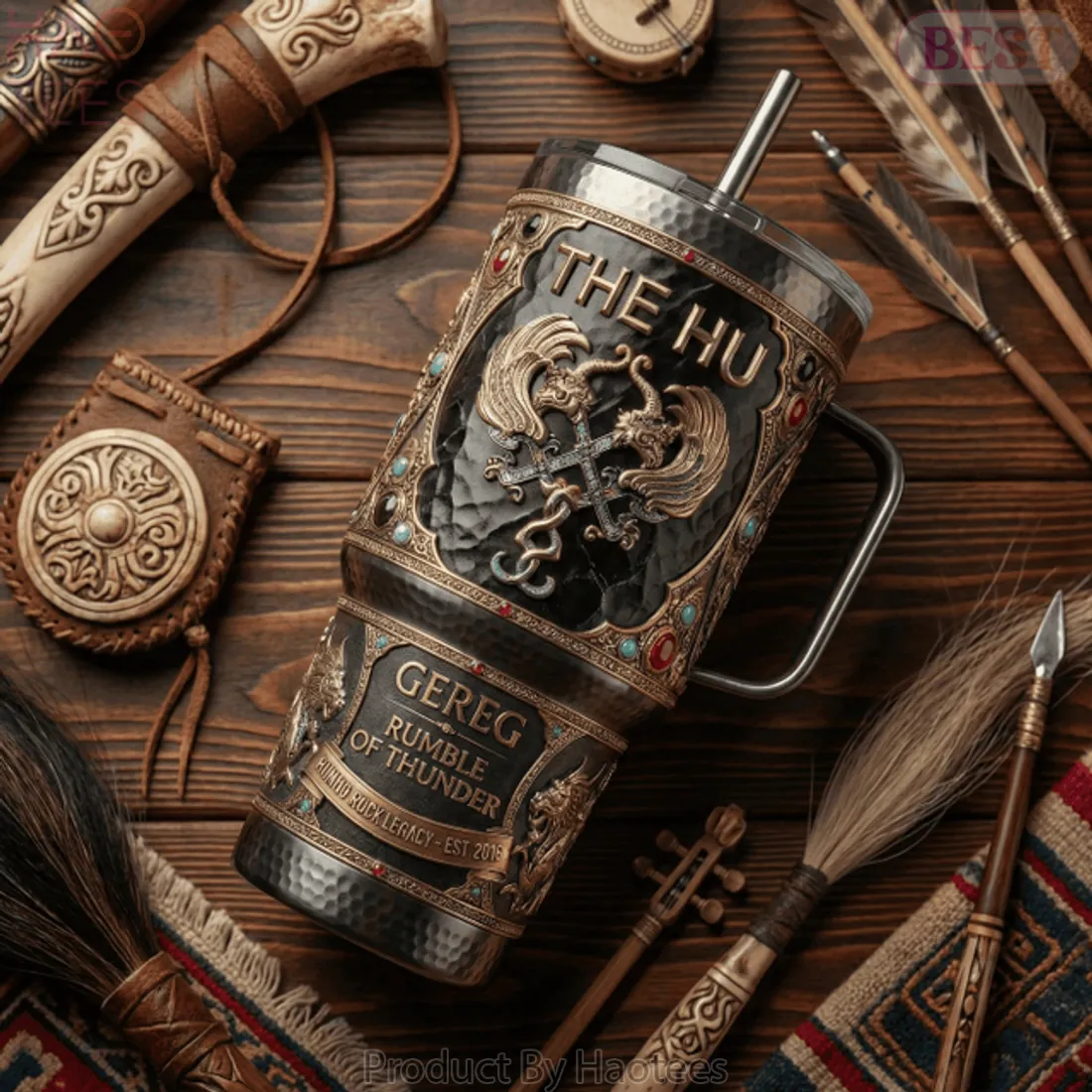 The Hu Gereg “Rumble of Thunder” Premium YETI Insulated Tumbler The Hu Gereg “Rumble of Thunder” Premium YETI Insulated Tumbler