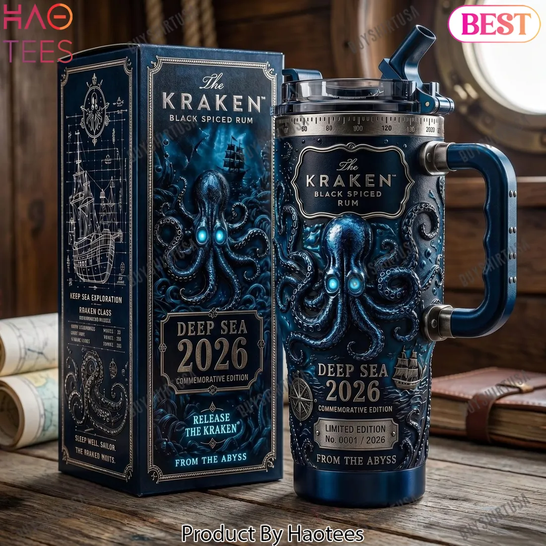 The Kraken Black Spiced Rum Deep Sea 2026 Commemorative Edition Tumbler The Kraken Black Spiced Rum Deep Sea 2026 Commemorative Edition Tumbler