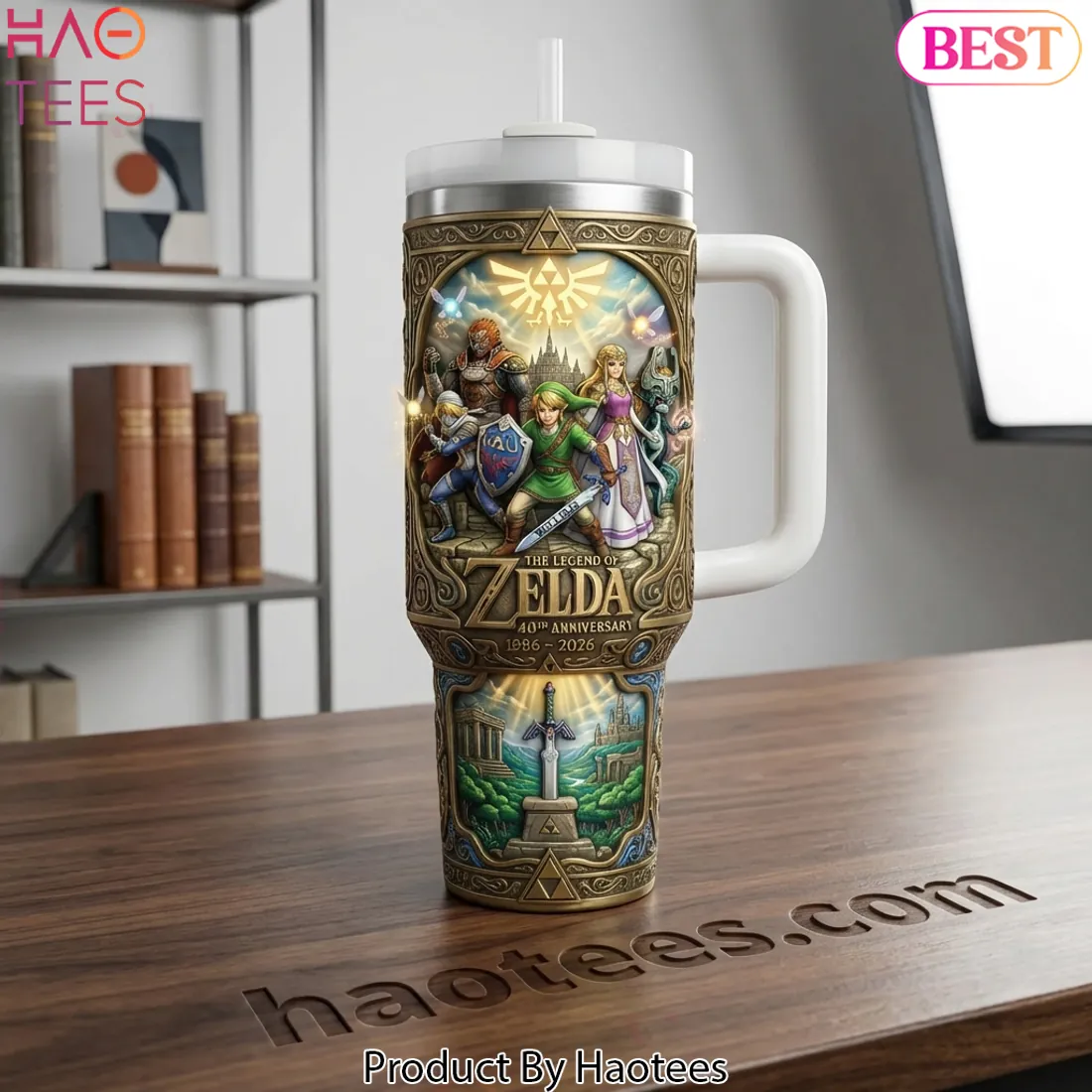 The Legend of Zelda 40th Anniversary Commemorative Tumbler The Legend of Zelda 40th Anniversary Commemorative Tumbler