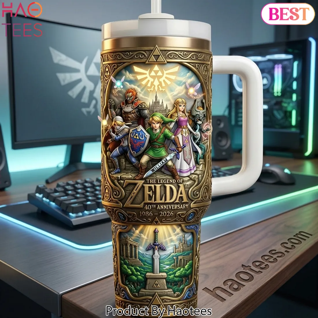 The Legend of Zelda 40th Anniversary Commemorative Tumbler