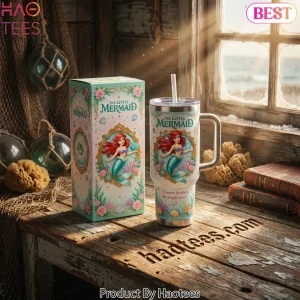 The Little Mermaid Ariel Premium Tumbler with Handle
