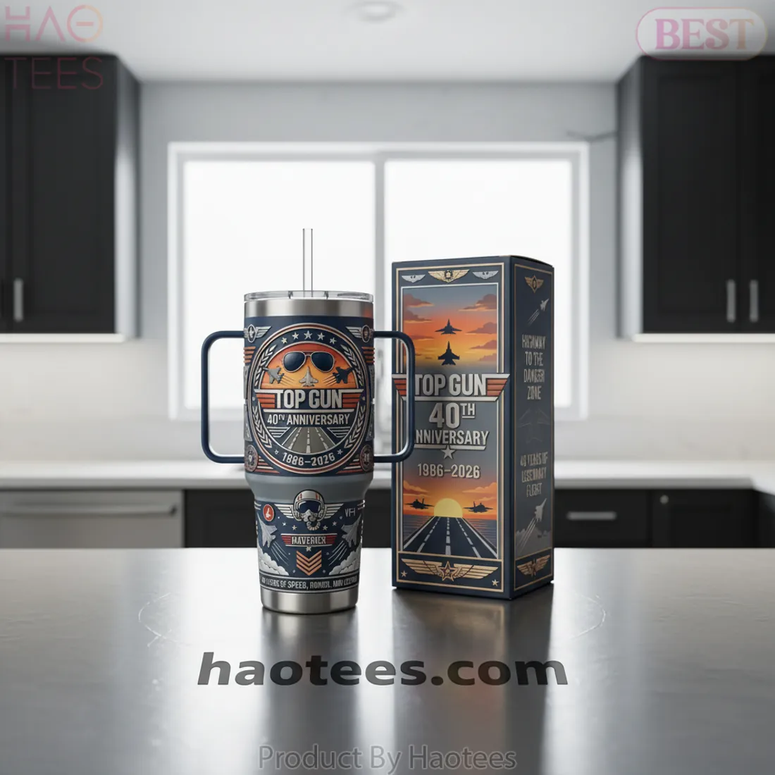 Top Gun 40th Anniversary Commemorative 1986-2026 Insulated Tumbler Top Gun 40th Anniversary Commemorative 1986-2026 Insulated Tumbler