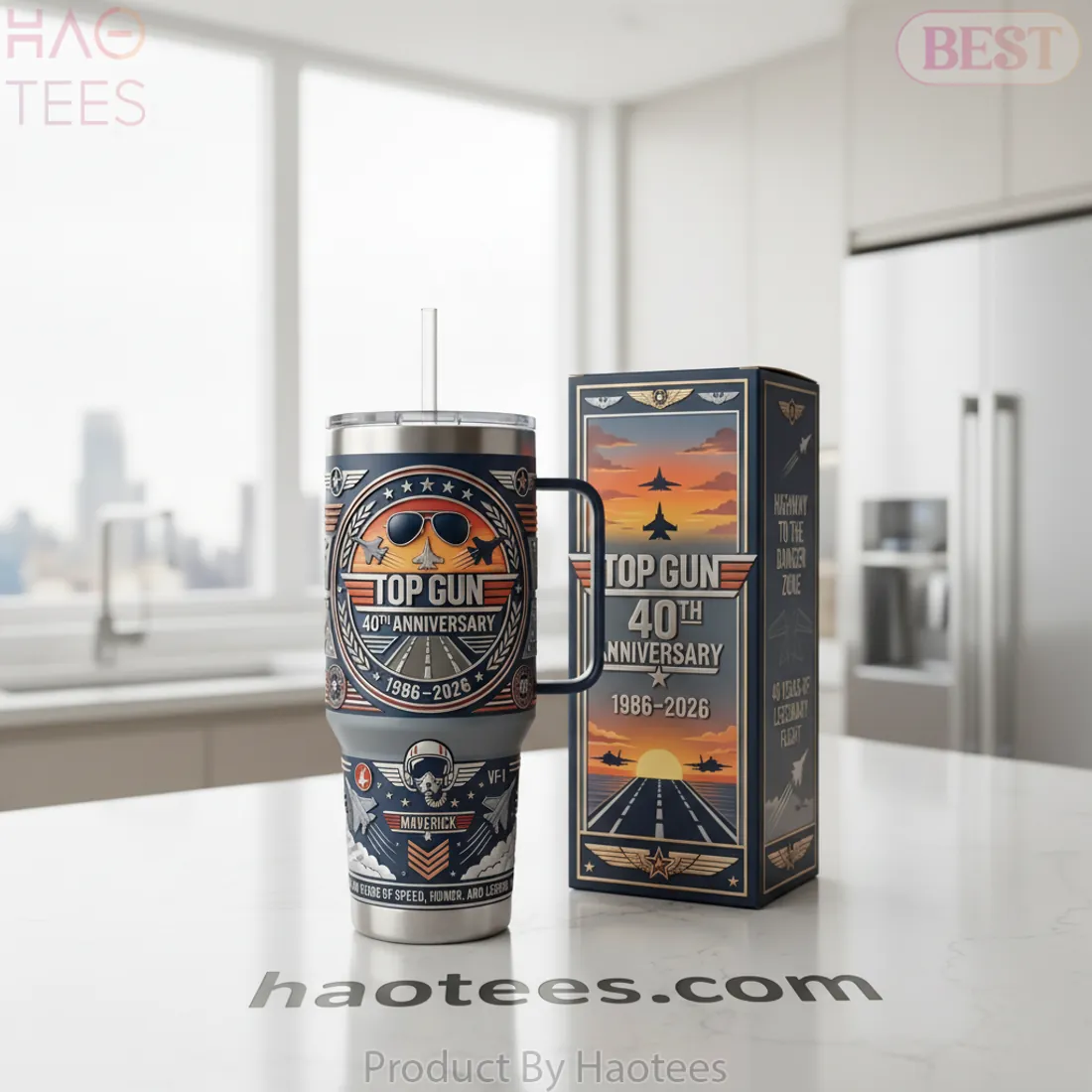 Top Gun 40th Anniversary Commemorative 1986-2026 Insulated Tumbler