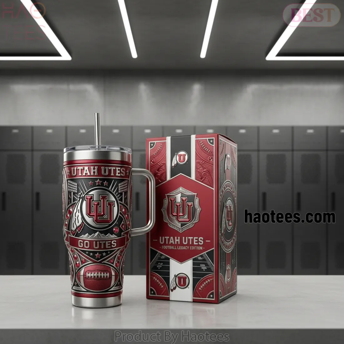 Utah Utes Football Legacy Edition Stainless Steel 40oz Insulated Tumbler