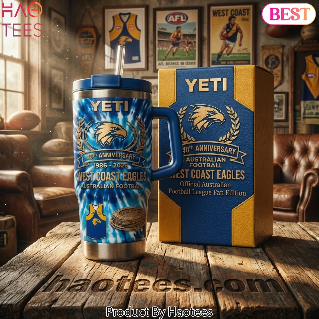 West Coast Eagles 40th Anniversary AFL Australian Football Tumbler