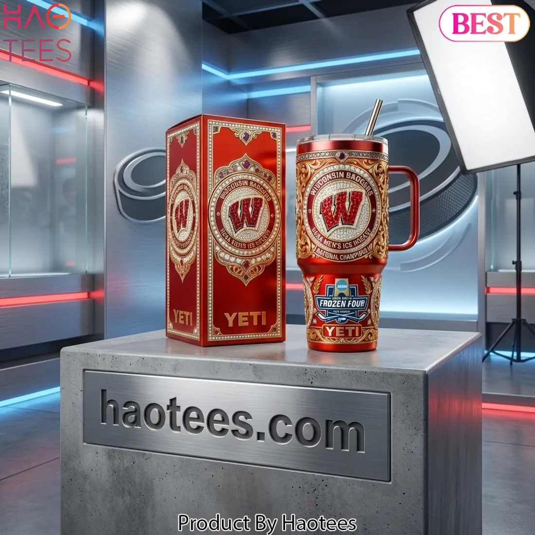 Wisconsin Badgers NCAA Men's Ice Hockey National Champions Diamond Tumbler