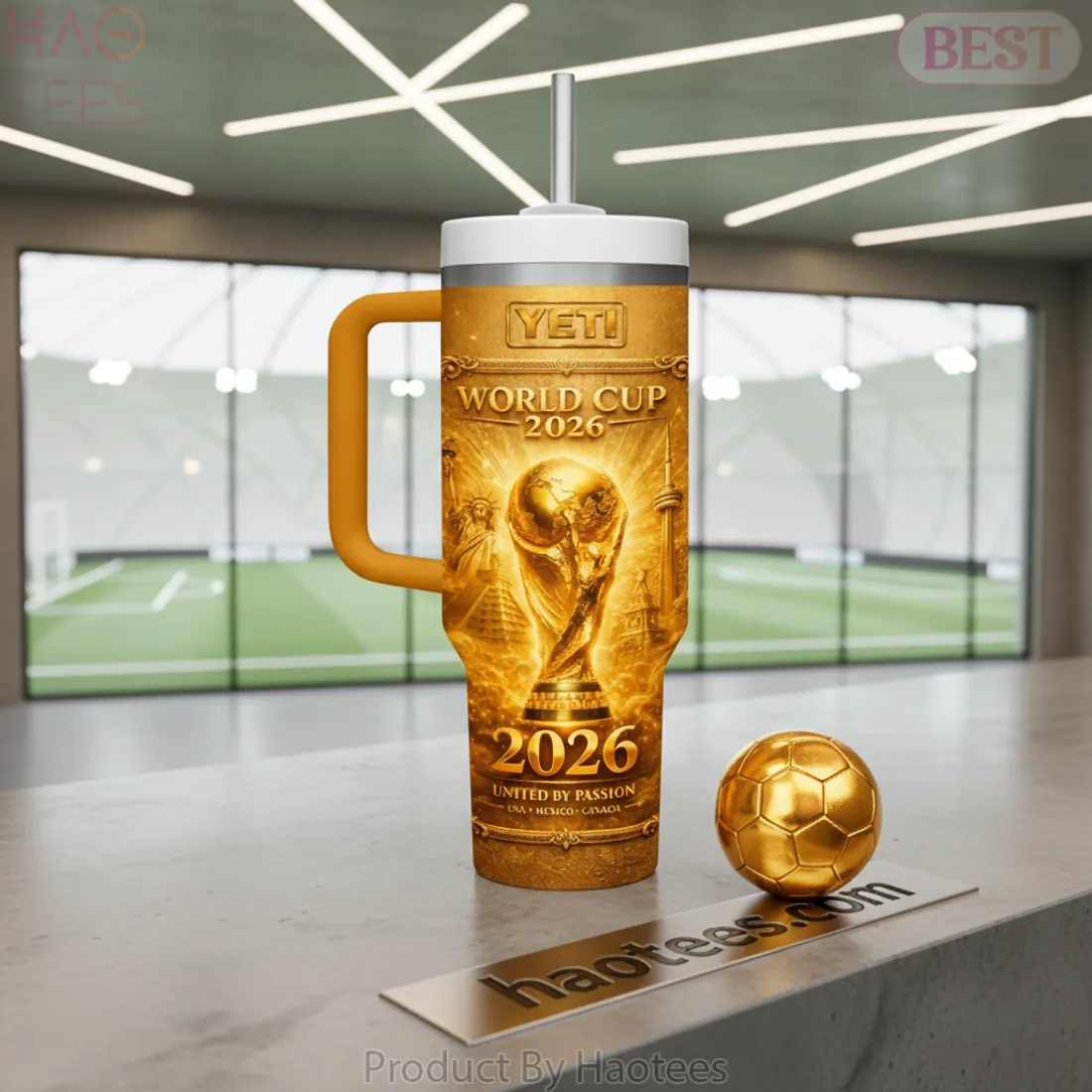Yeti FIFA World Cup 2026 Golden Commemorative 40oz Tumbler