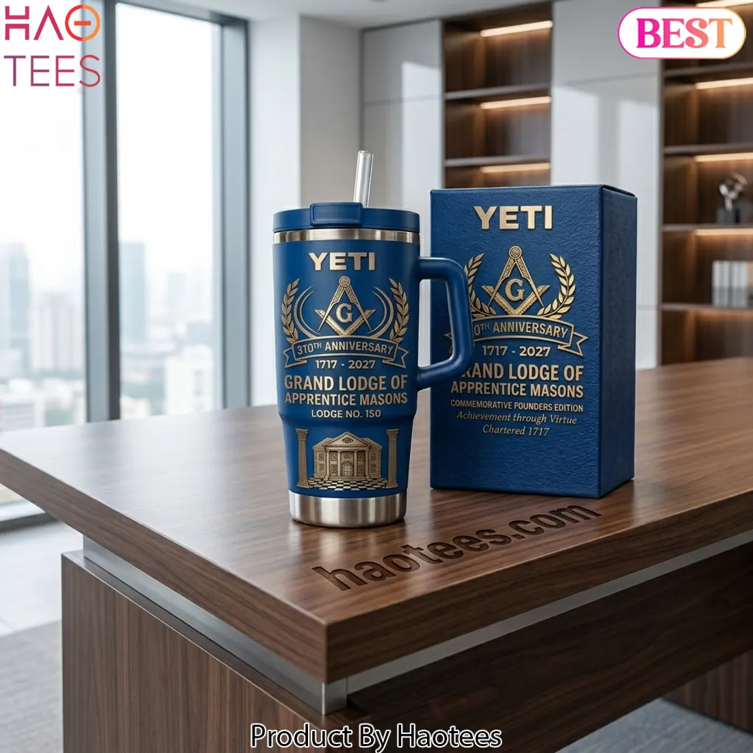 YETI Grand Lodge of Apprentice Masons 310th Anniversary Handled Tumbler YETI Grand Lodge of Apprentice Masons 310th Anniversary Handled Tumbler