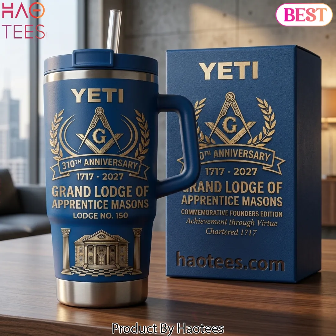 YETI Grand Lodge of Apprentice Masons 310th Anniversary Handled Tumbler YETI Grand Lodge of Apprentice Masons 310th Anniversary Handled Tumbler
