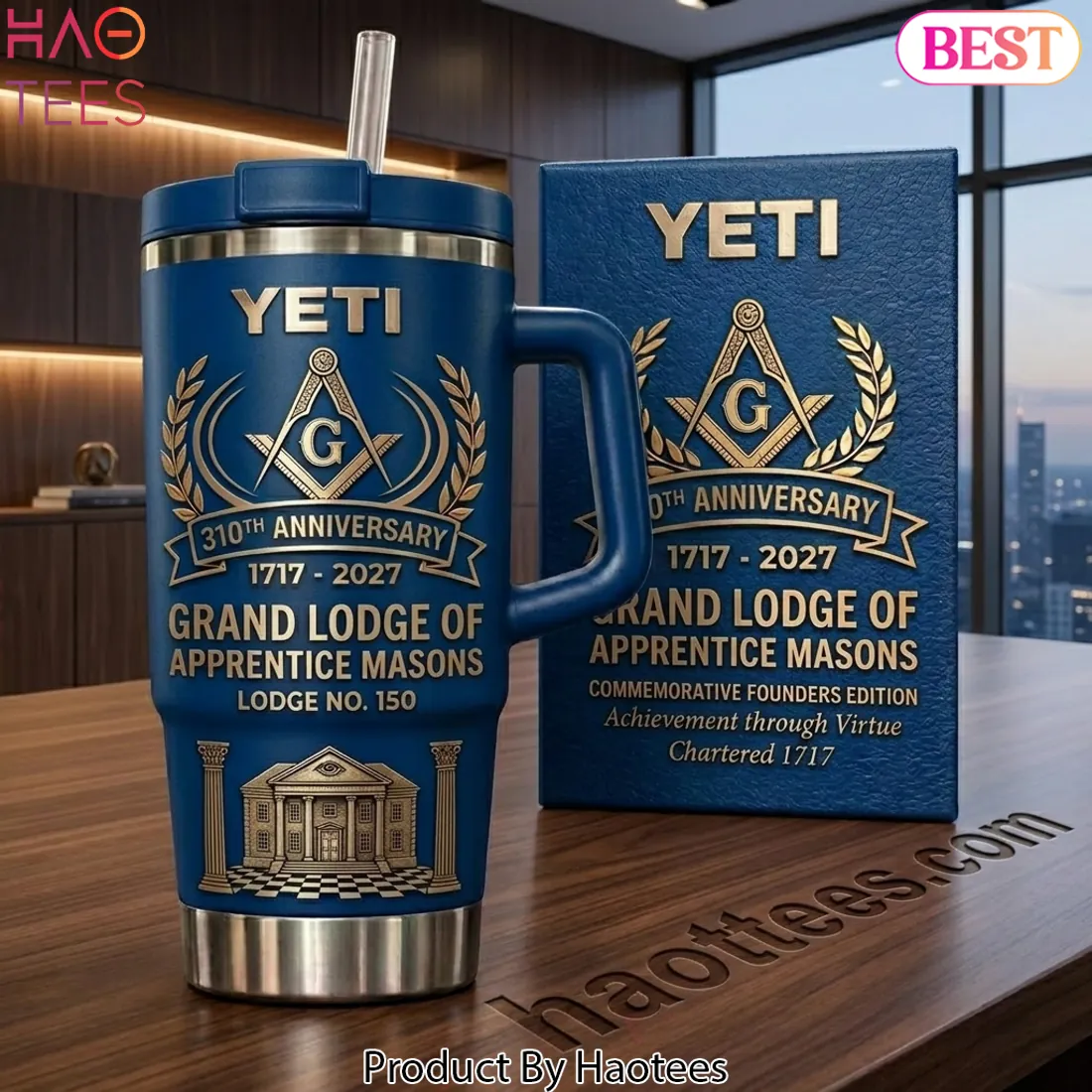 YETI Grand Lodge of Apprentice Masons 310th Anniversary Handled Tumbler YETI Grand Lodge of Apprentice Masons 310th Anniversary Handled Tumbler