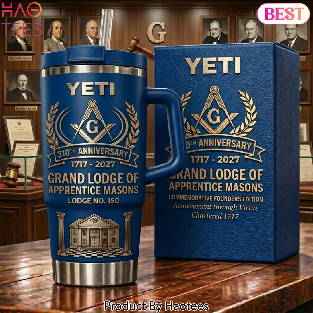 YETI Grand Lodge of Apprentice Masons 310th Anniversary Handled Tumbler YETI Grand Lodge of Apprentice Masons 310th Anniversary Handled Tumbler