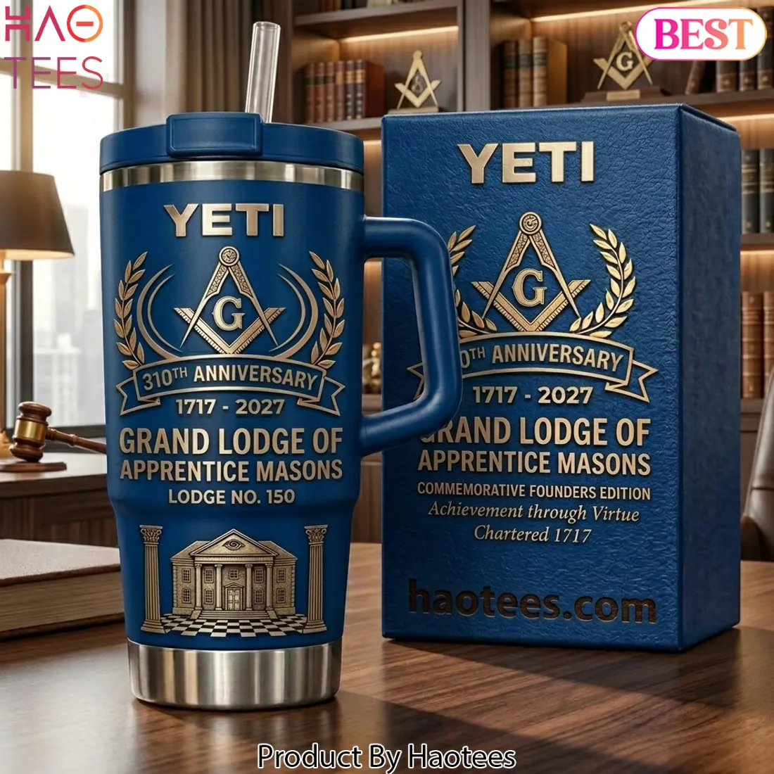 YETI Grand Lodge of Apprentice Masons 310th Anniversary Handled Tumbler