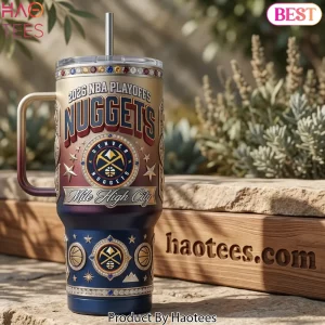 2026 NBA Playoffs Denver Nuggets Commemorative 40oz Tumbler With Handle