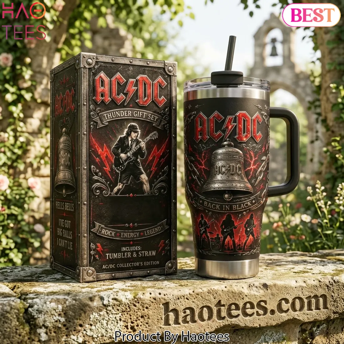 AC/DC Back In Black Hells Bells Collector's Handled Tumbler
