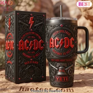 AC/DC Collector’s Edition Highway to Hell 3D Embossed Handle Tumbler