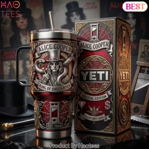 Alice Cooper King of Shock Rock Special Edition 3D 40oz Tumbler With Handle