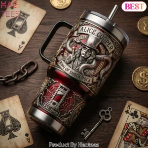 Alice Cooper King of Shock Rock Special Edition 3D 40oz Tumbler With Handle