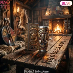Amon Amarth Viking “Against All Odds” 3D Embossed 40oz Tumbler With Handle