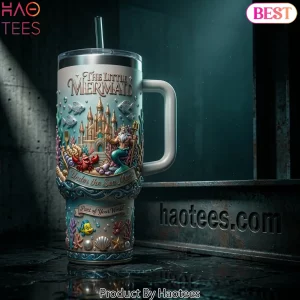 Ariel The Little Mermaid Part of Your World Premium 40oz Tumbler With Handle