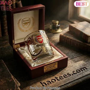 Arsenal 2026 Premier League Champions Whiskey Glass