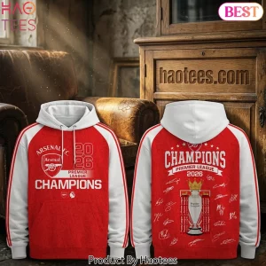 Arsenal FC 2026 Premier League Champions Fan Hoodie