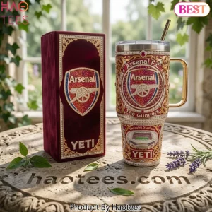 Arsenal F.C. Luxury Diamond YETI Emirates Stadium Handled Tumbler
