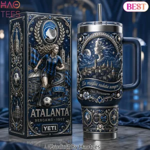 Atalanta Bergamo 1907 Luxury 40oz Tumbler With Handle