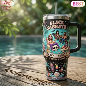 Black Sabbath Summer Escape Premium 40oz Tumbler With Handle