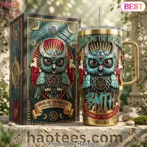 Bring Me The Horizon Gothic Owl Relic Edition Tumbler with Handle