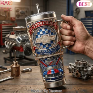 Chevrolet Camaro American Muscle Untamed Legacy Premium 40oz Tumbler With Handle