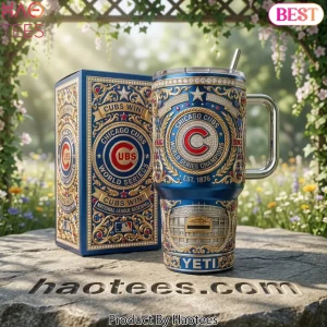 Chicago Cubs World Series Champions Luxury Diamond 40oz Tumbler