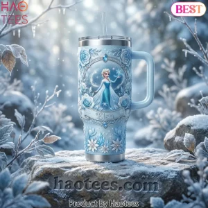Disney Frozen Elsa Icy Floral 40oz Tumbler With Handle