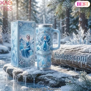 Disney Frozen Elsa Icy Floral 40oz Tumbler With Handle
