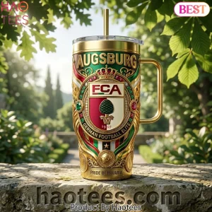 FC Augsburg Bundesliga Gold Ornate 40oz Tumbler With Handle