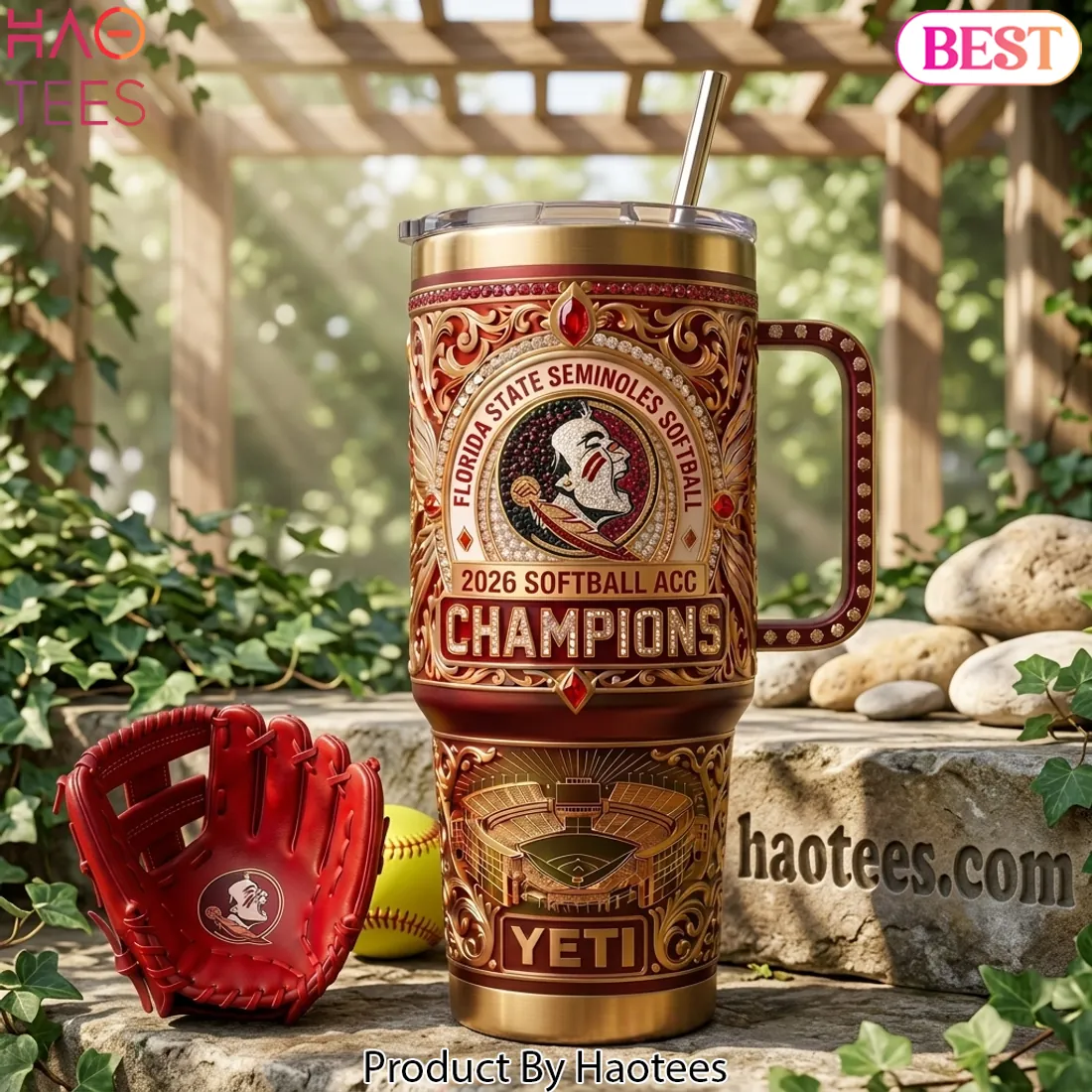 Florida State Seminoles Softball 2026 ACC Champions Luxury Tumbler Florida State Seminoles Softball 2026 ACC Champions Luxury Tumbler