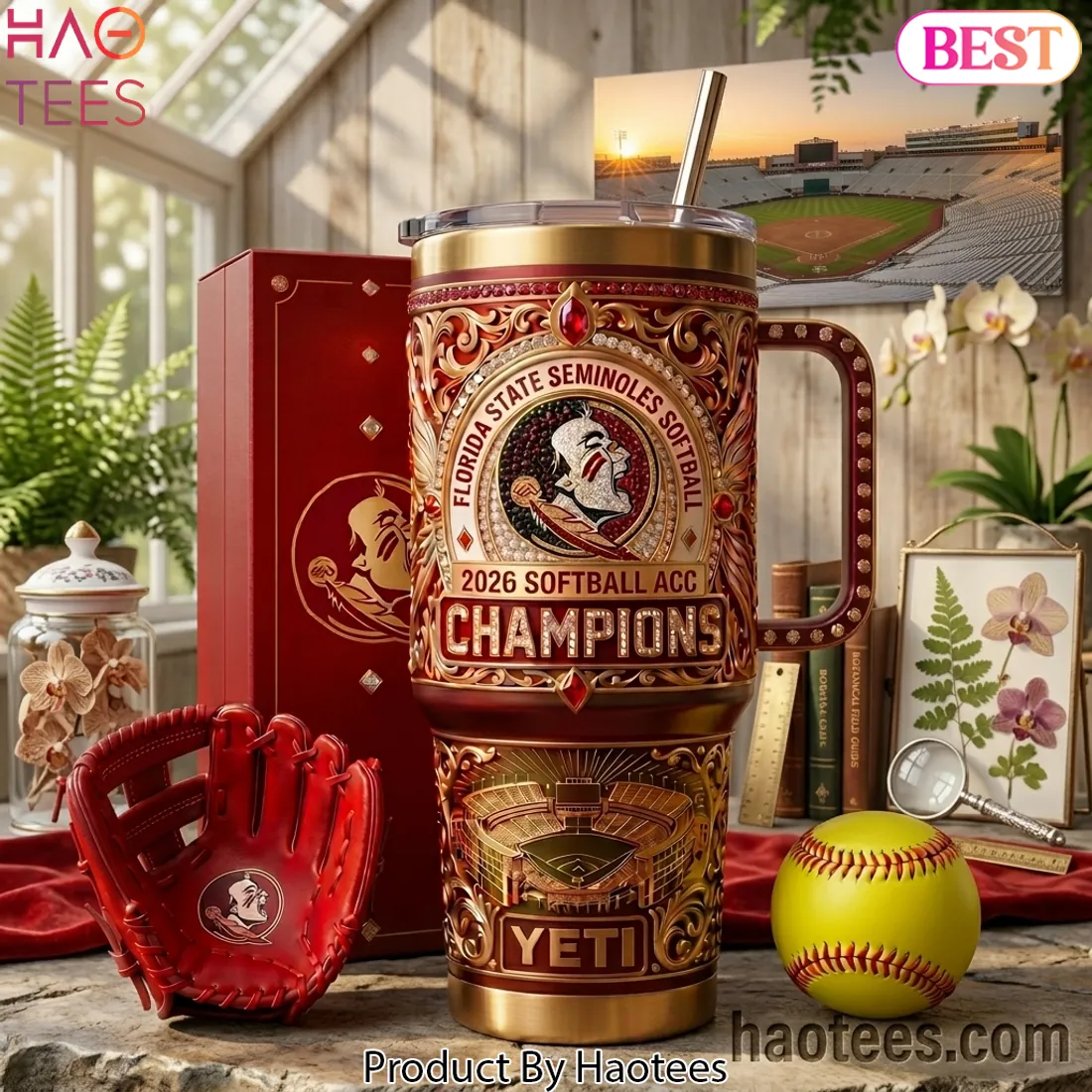 Florida State Seminoles Softball 2026 ACC Champions Luxury Tumbler