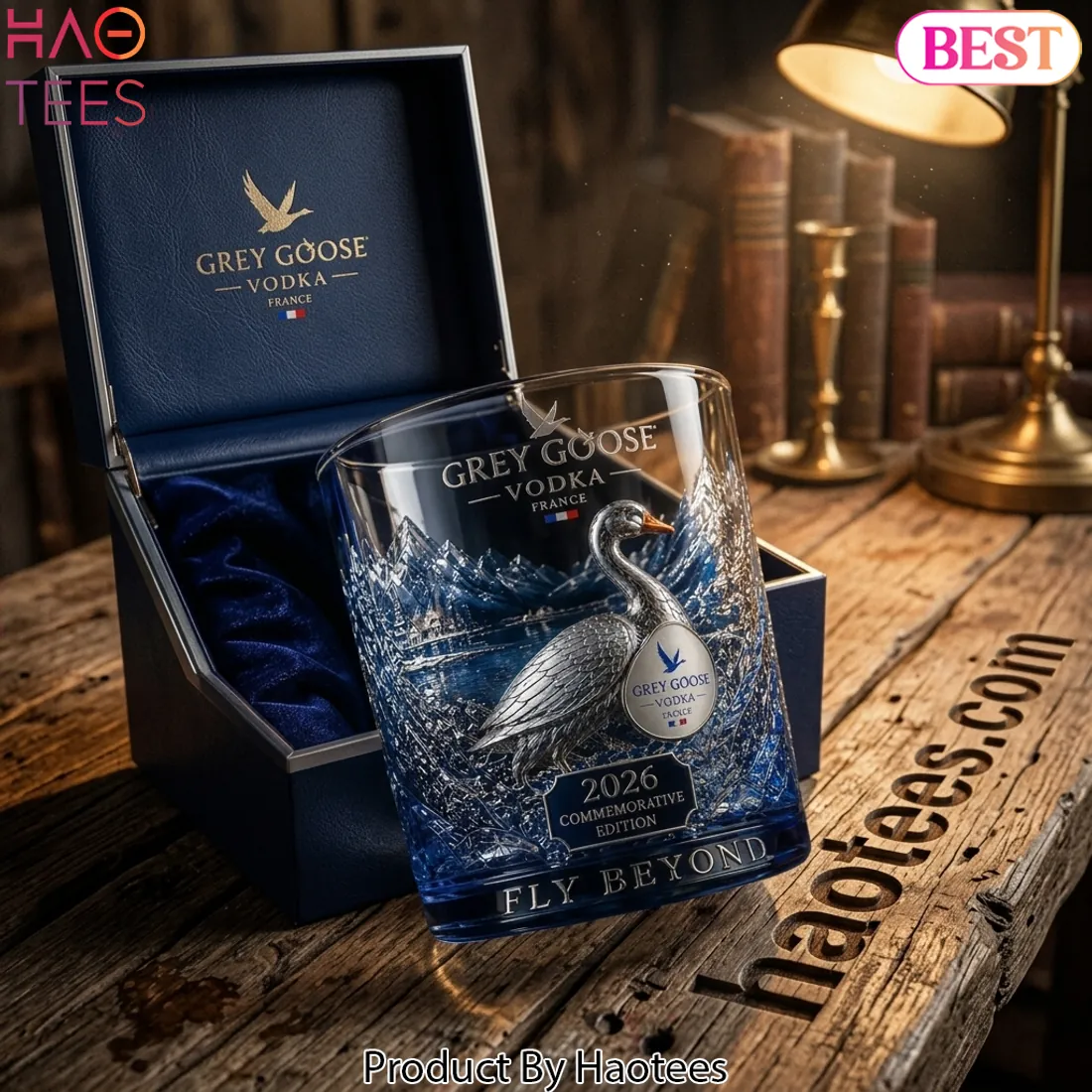 Grey Goose 2026 Commemorative Edition Silver Goose Whiskey Glass