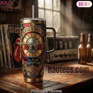 Guns N’ Roses Appetite For Destruction 3D Embossed 40oz Tumbler With Handle